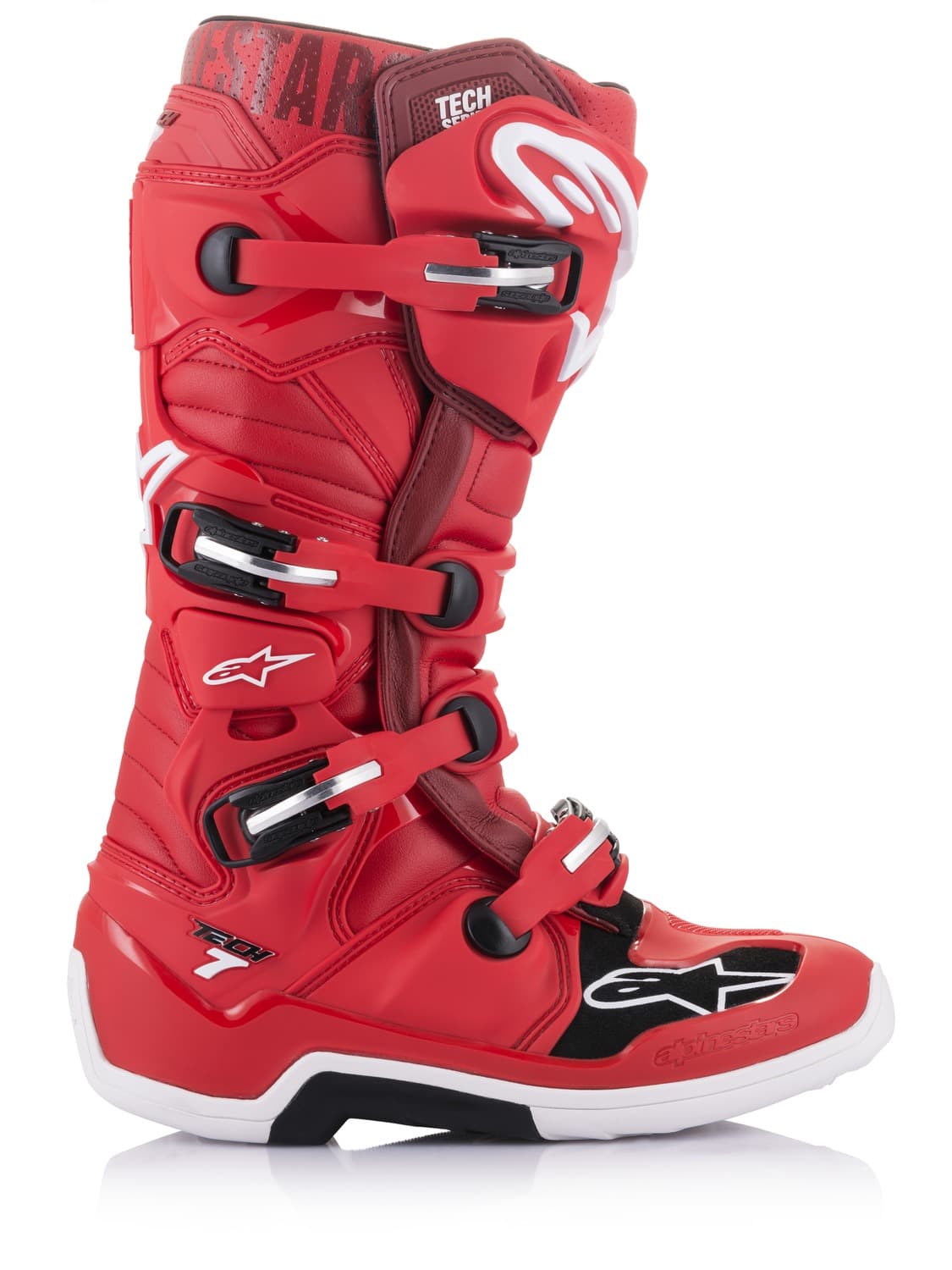 Boty TECH 7, ALPINESTARS (červená) 2024 - obrázek 2