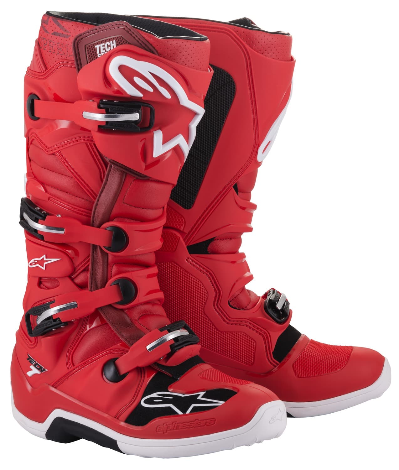 Boty TECH 7, ALPINESTARS (červená) 2024 - obrázek 1
