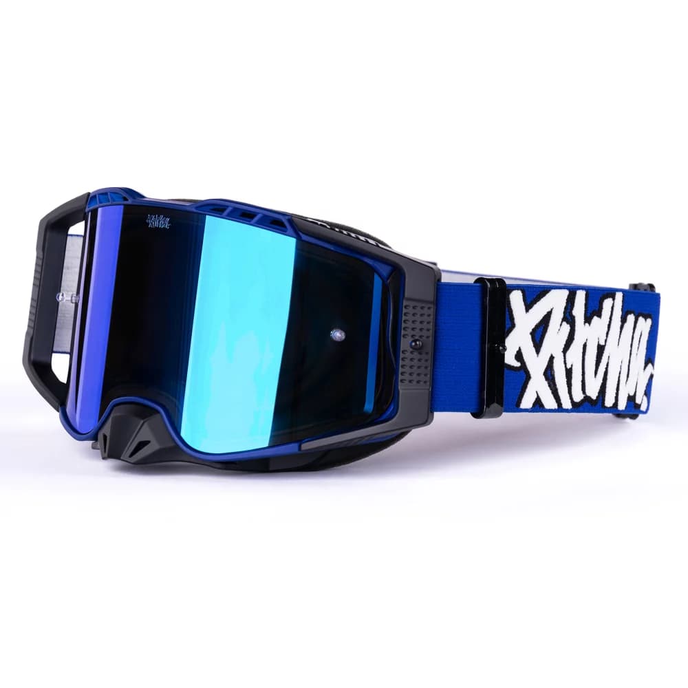 Brýle Pitcha FURIOUS navy/white - blue mirrored - obrázek 1