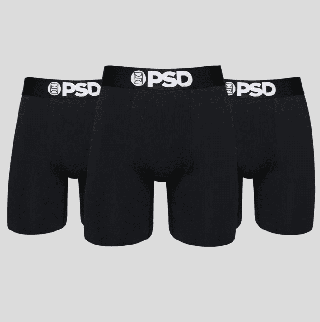 PSD Cotton Solids Black 3 Pack Men Underwear - obrázek 1