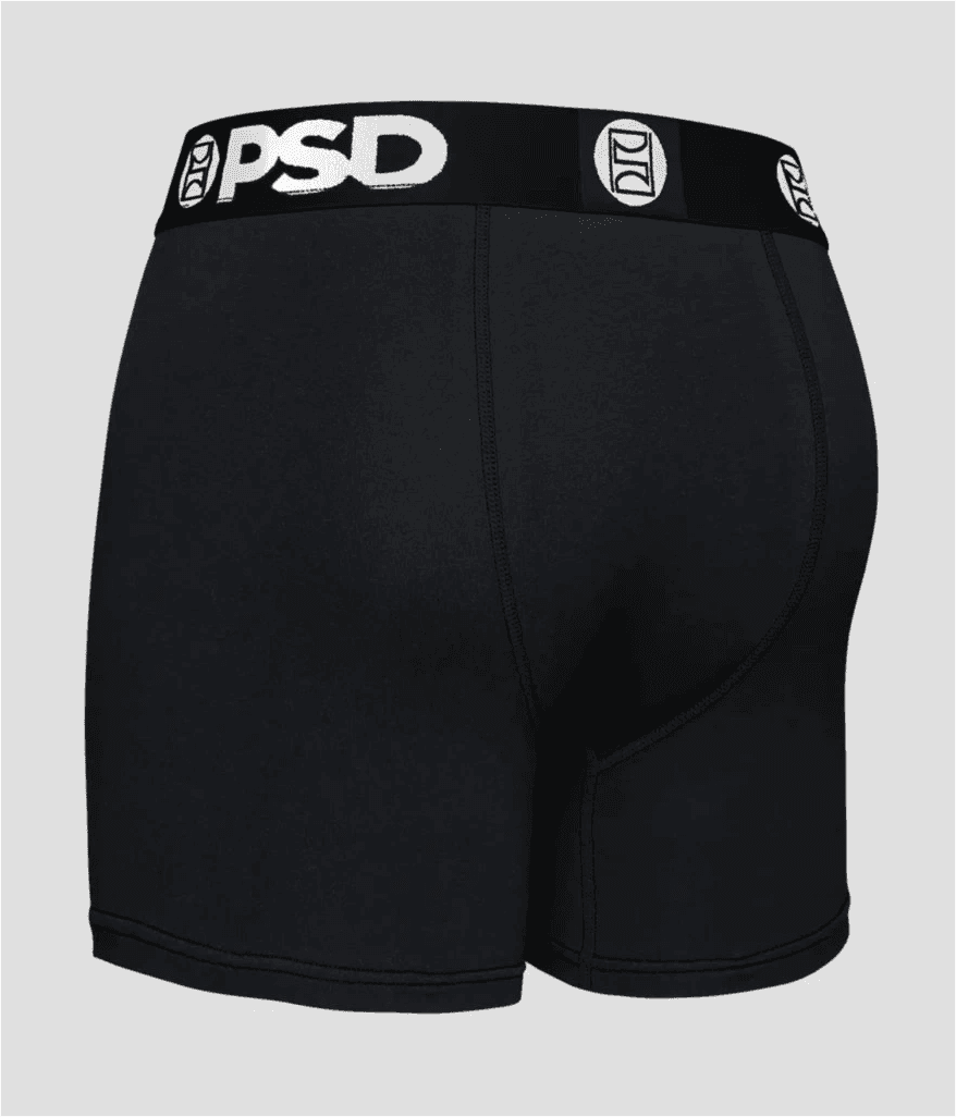 PSD Cotton Solids Black 3 Pack Men Underwear (Mid) - obrázek 3
