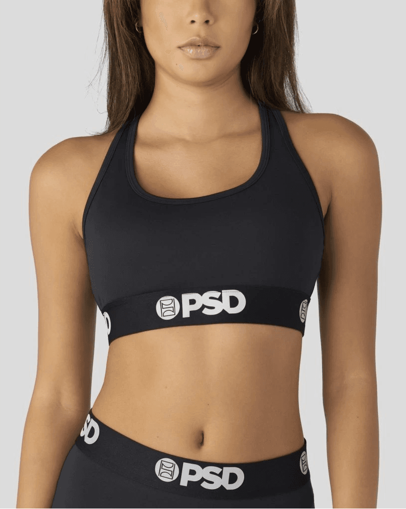 PSD Solids Black Women Performance Bra - obrázek 1